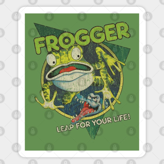 Frogger Leap For Your Life 1981 Magnet by JCD666